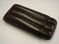 Corona 3 Finger Brown Leather Cigar Case (504)